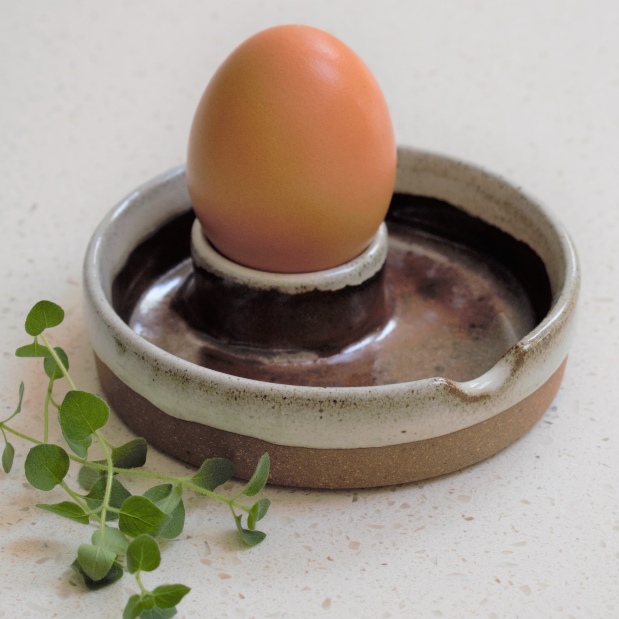 Speckled Ceramic Egg Holder