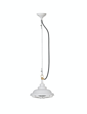 Layered Lilly White Outdoor Pendant Light