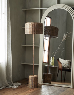 Natural Rattan Floor Lamp