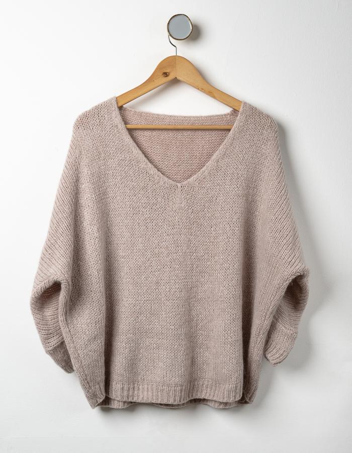 Chunky V Neck Mohair Jumper - The Forest & Co. Chunky V Neck Mohair Jumper - The Forest & Co.