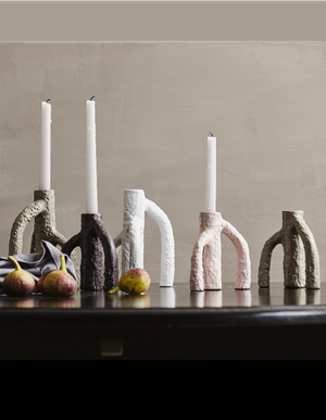 Raw Dinner Candle Holders In A Choice Of Colours