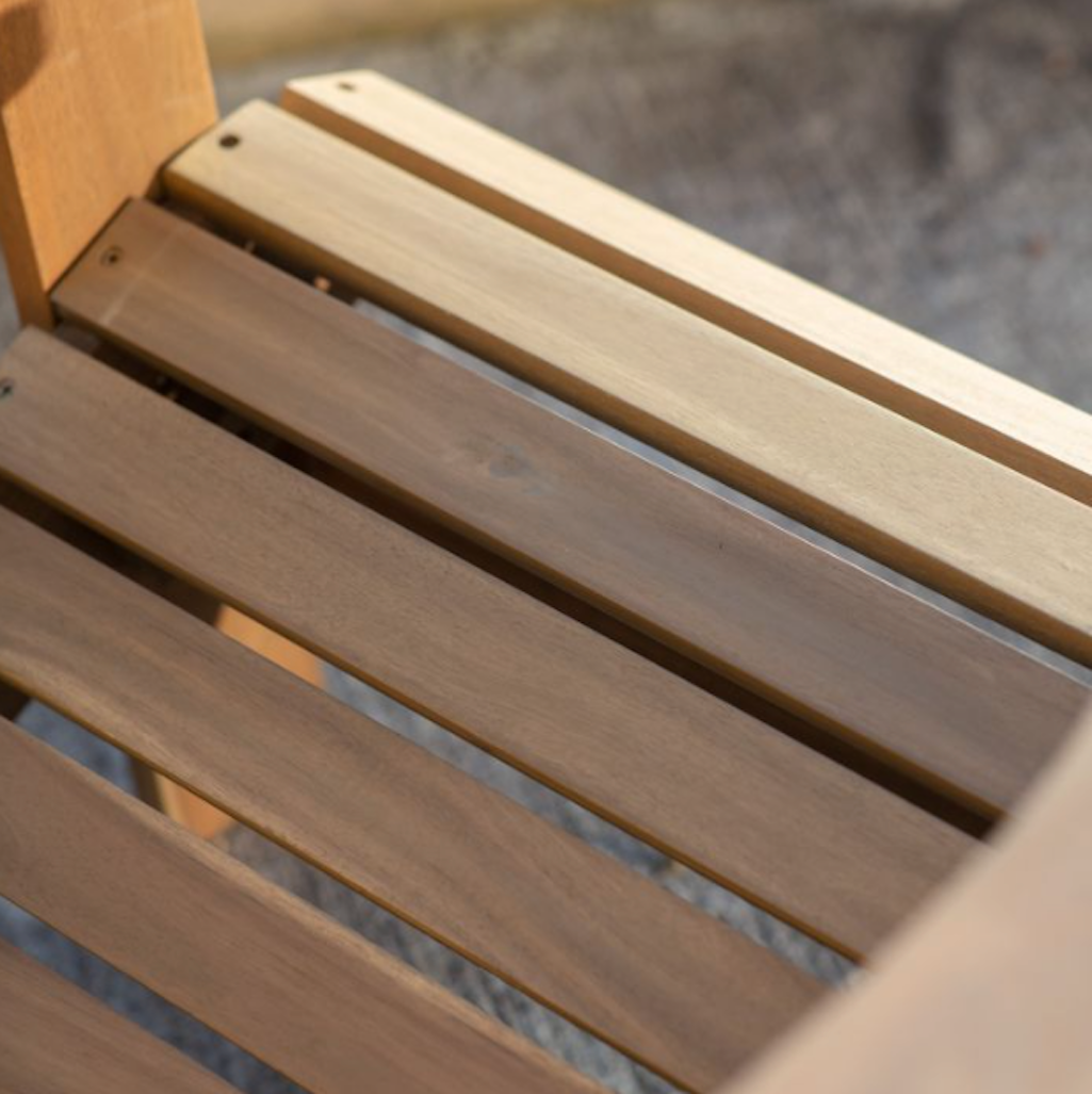 Acacia wood lounge chair deals