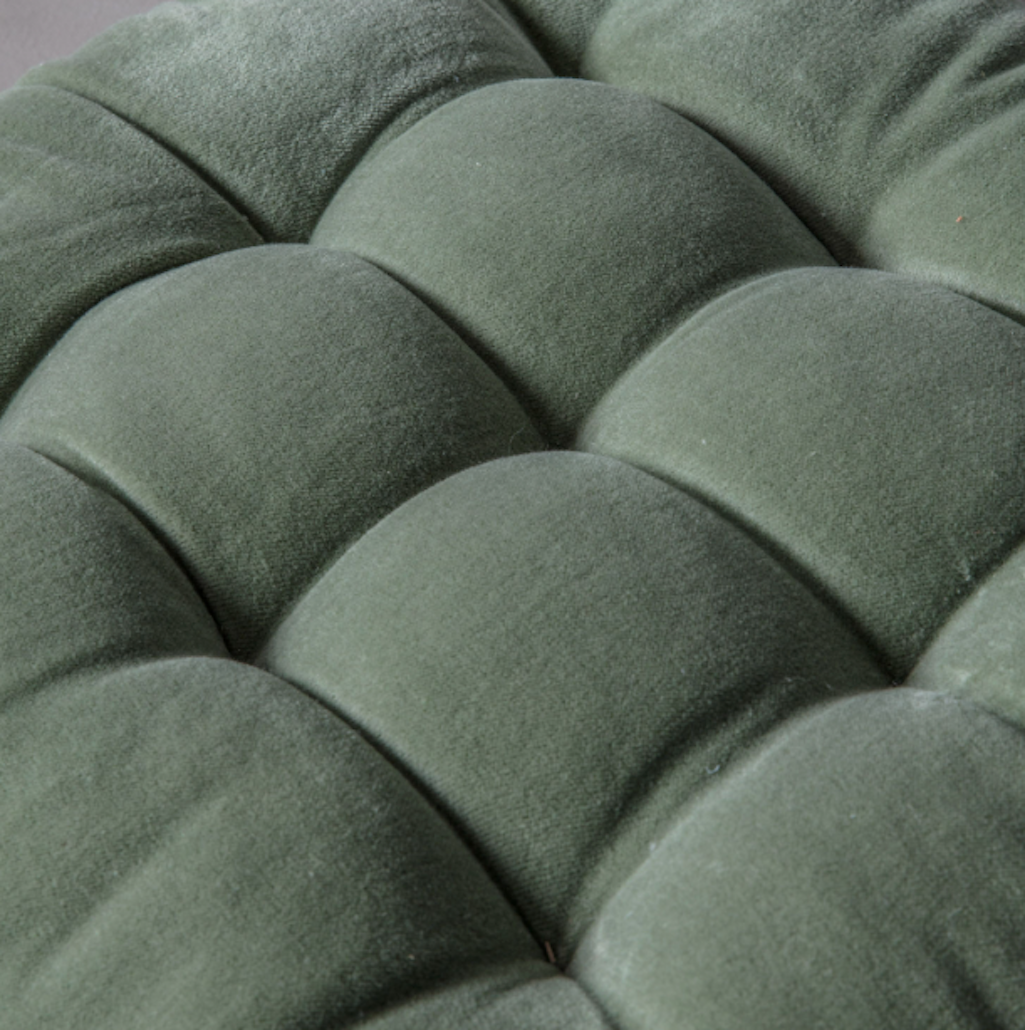 Sage Cotton Velvet Seat Pad The Forest Co