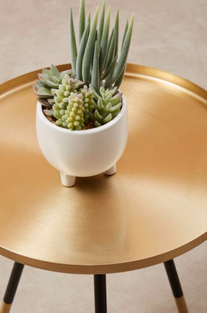 Matte Gold Luxe Side Table