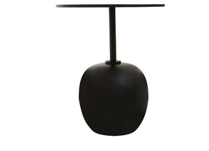 Black Sculptural Side Table