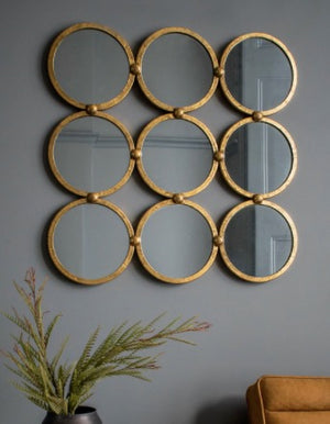 Bradbury Antique Gold Leaf Wall Mirror