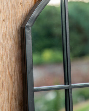 Kemsley Arched Window Outdoor Mirror