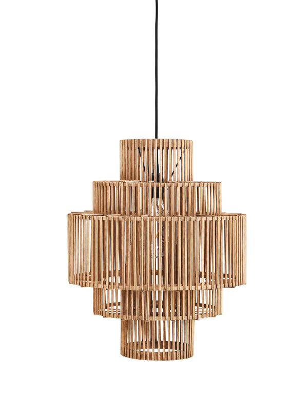Vertical Bamboo Tiered Pendant Light