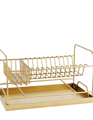 Brass Coated Dish Drainer
