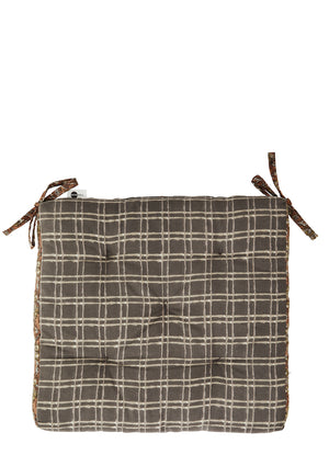 Double Sided, Burnt orange Floral Seat Pad