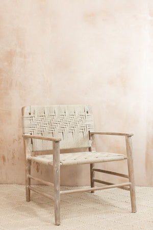 Mango Wood Woven Chair