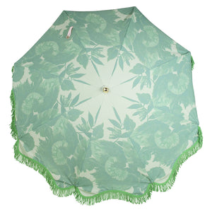 Soft Floral Pistachio Beach Umbrella