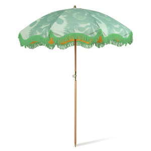 Soft Floral Pistachio Beach Umbrella