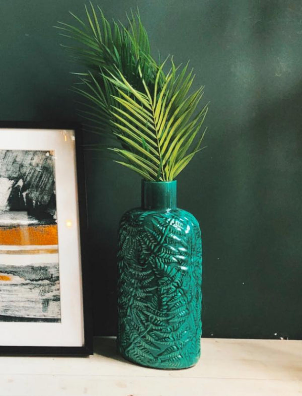 Emerald Green Stoneware Vase