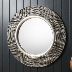 Pewter Circular Mirror - The Forest & Co.