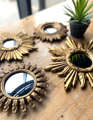 A Choice Of Burnished Gold Sunburst Mirrors