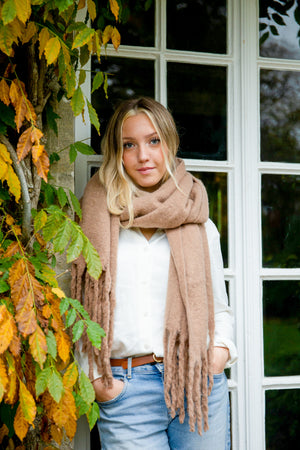 Personalised Fawn Blanket Scarf