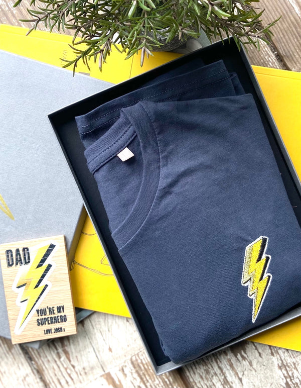 Super Hero T Shirt And Plaque In A Gift Box