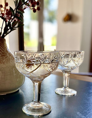 Set Of Two Classic Champagne Coupes