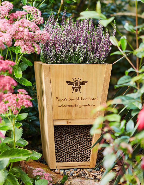Personalised Garden Bee Hotel Planter