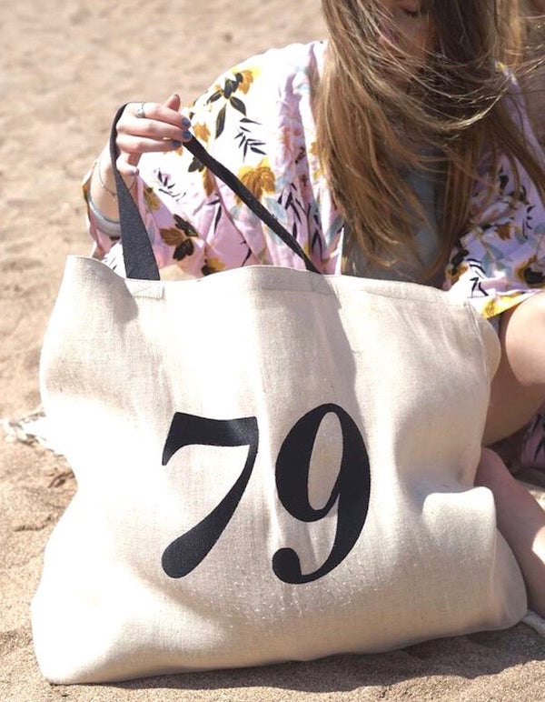 Personalised Natural Beach Bag