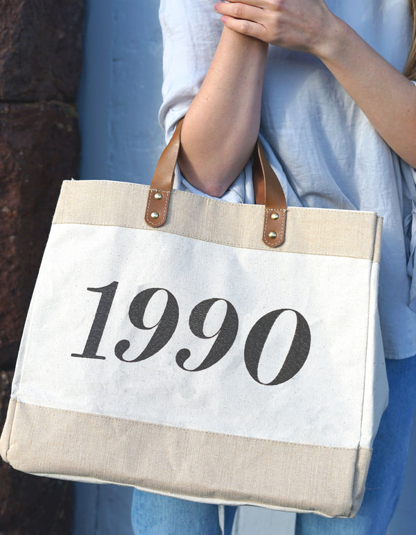 Personalised Leather And Canvas Special Date Shopper