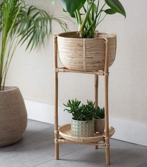Rattan Planter On A Stand