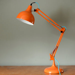 Orange Angled Table Lamp