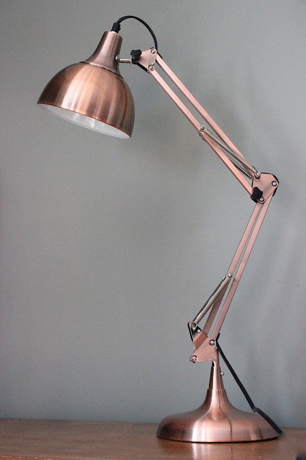Copper Angled Desk Lamp - The Forest & Co.