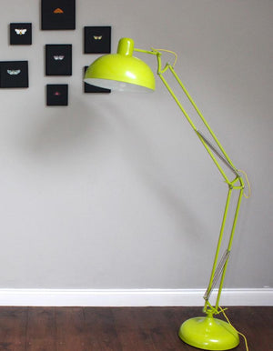 Lime Angled Floor Lamp