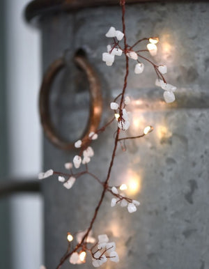 White Gemstone Fairy Light String